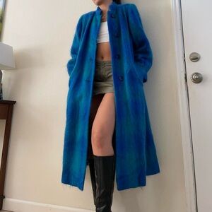 Vibrant Blue Long Coat